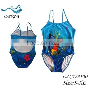 Lady Sexy Butterfly Sublimation Pbt Fabric Backless One Piece Swimsuit thumbnail-1
