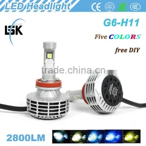 Aluminum Alloy g6 Car Kit 25w H11 Car Led Headlight Hot Sell With NO FANLESS All in One Design thumbnail-1