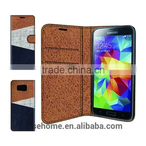 Shenzhen KVQ Factory Exclusive Design Luxury Jeans Wallet Case for Sony M5 Ultra thumbnail-5