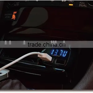 Digital Volt Monitor 12V 24V Car Cigarette Lighter USB Charger for LG G2 G3 thumbnail-5
