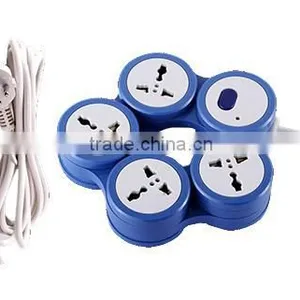 New Invention Universal Circle Socket Electrical Color Glass Plug Socket Safe Made in China Extension Socket thumbnail-1