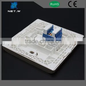 Wall Faceplates Rj45 Wall Socket, One Port Gold Color Wall Faceplates thumbnail-3