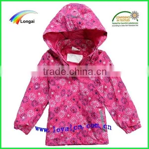 High Quality Girl Allover Print Rain Jackets Lowest Price thumbnail-1