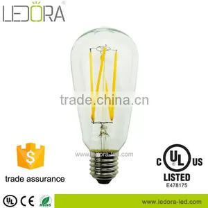 CE RoHS UL ST64 Energy Saving Edison Bulb Dimmable & Filament Light thumbnail-3