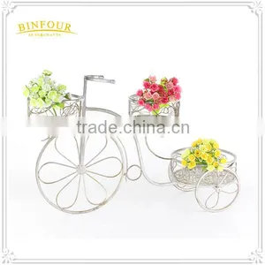 Antique Metal Flower Planter Holder for Garden Deco thumbnail-1