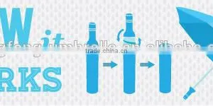 Promotional Rain Folding Umbrella Bottle Umbrella Fabric thumbnail-1