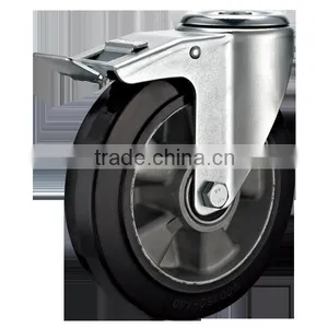 Industrial Casters With Aluminium Core Rubber Wheel thumbnail-5
