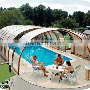 Outdoor Big Size Clear Skylight Swimming Pool Cover For Hotel thumbnail-4