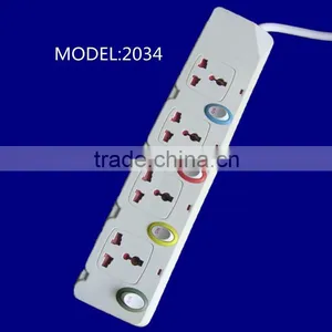 4 Way Extension Socket,plug Socket Independent Switch Electrical Socket thumbnail-1