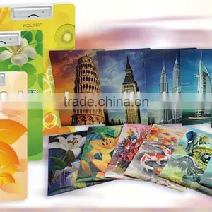 Lenticular 3D PP Plastic File Folder, PP Lenticular A4 File Folder,for Gifts and Promotion thumbnail-1