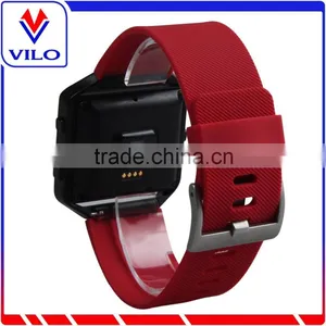 Soft Silicone Wrist Watch Band Replacement Sport Strap For Fitbit Blaze Smart Watch+Metal Frame thumbnail-3