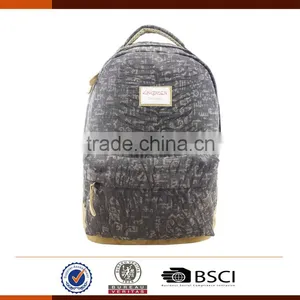 Wholesale Canvas Laptop Backpack Bag for School thumbnail-1