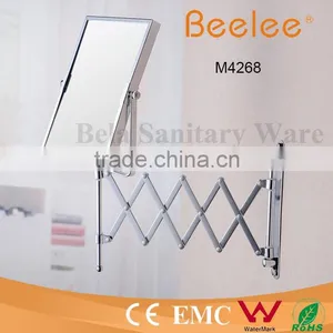 Rectangle Brass Chromed Foldable Wall Mirror thumbnail-1