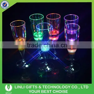 Color Changing Liquild Activated Led Light Champagne Cup thumbnail-2