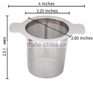 Single Cup Teavana Loose Leaf Green Tea Infuser 304 Stainless Steel Simple Modern Tea Infuser Tea Strainer With Lid thumbnail-2