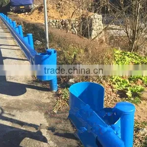 Spraying Plastic Steel Used Steel Terminals for Thrie-beam Crash Barrier With Low Price thumbnail-2