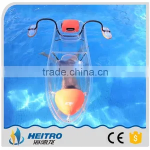 Small Clear Plastic Kayaks, Double Fishing Boat, PC Rowing Canoe thumbnail-4