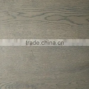Wide Plank 1-Strip Engineered Oak Flooring Brushed Stained Surface thumbnail-1