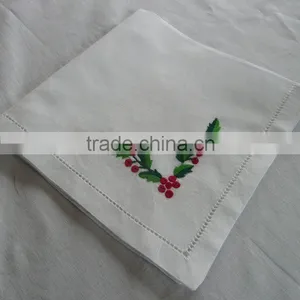 Hand Embroidered Christmas Napkin thumbnail-1