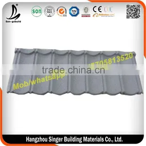China Villa Building Material Aluminum Zinc Stone Coated Roofing Sheet/roof Tile thumbnail-5