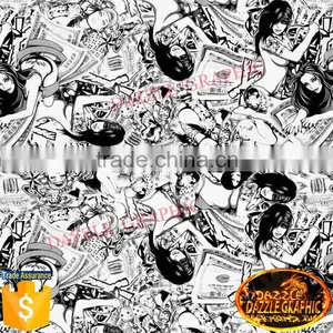 New Product Dazzle Graphic No.DGLGD021 Sexy Girl Hydrographic Dipping Film Custom Hydrographic Film Liquid Dipping thumbnail-3