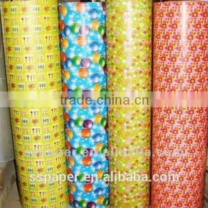 Colorful Custom Logo Printed Wrapping Paper for Christmas Jumbo Paper Roll thumbnail-1