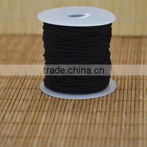 Black Thin Elastic Round Cord thumbnail-1