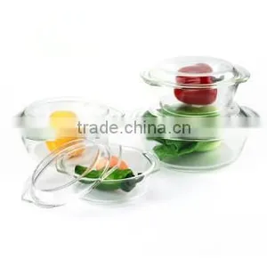New Design and Eco-friendly 500ml Glass Casseroles thumbnail-1