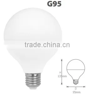 Globe Aluminum Plastic Lamp Bulb SMD Chips E27 14w 1260 lm G95 G120 Bulb Led Lamp thumbnail-3