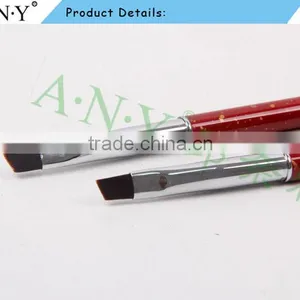 ANY 2016 Hot Sale Mental Handle Import High Quality Angled Hair Nail Art Brush Gel Pure Color thumbnail-4