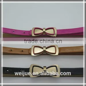 New Fashion Mirror Belt With Bow Tie for Women thumbnail-1