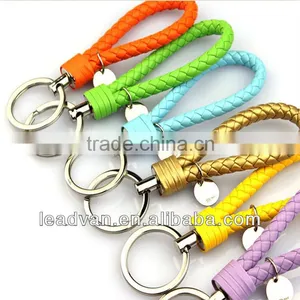 European Style Personalized Metal Keychain Souvenir,High Quality PU Leather Keyring thumbnail-5
