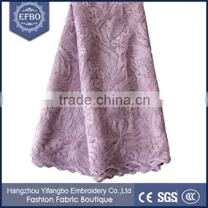 2016 Embroidery French Lace for Latest Wedding Embroidery Lace Fabric thumbnail-1