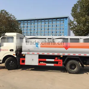 2 Axles Mini Petrol Tanker for Sale 8cbm Diesel Type Fuel Tank Truck Dongfeng Used Oil Trucks thumbnail-5
