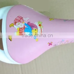 Hot Selling Comfortable Leather Cute Picture Kids Bicycle Saddles Bicycle Parts thumbnail-1