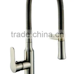 Brushed Nickel Commercial Style Pre Rinse Kitchen Faucet 8616-BN thumbnail-1