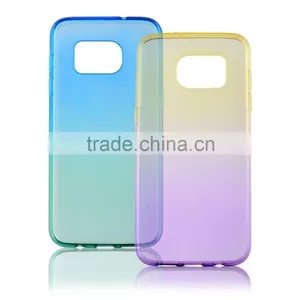 C&T Ultra Slim Rainbow Transparent Soft TPU Case For Samsung Galaxy S7 Edge G9350 Quality Choice thumbnail-2