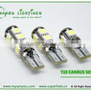 Led Bulbs for Home T10 Canbus 5050chips thumbnail-1