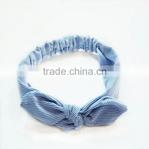 Hot-selling Cotton Girly Headband,fancy Printed Knotted Turban Stretch Headband,cotton Hair Accessory thumbnail-5