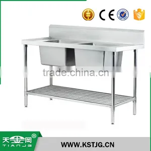 TJG High-end Stainless Steel Kitchen Sink Restraunt Hotel Customizable thumbnail-1