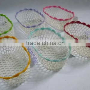 Crochet Mini Basket Round thumbnail-2