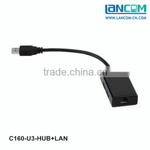 Hot Selling USB 3.0 to HUB and Retractable Usb Cable LAN Converter thumbnail-1