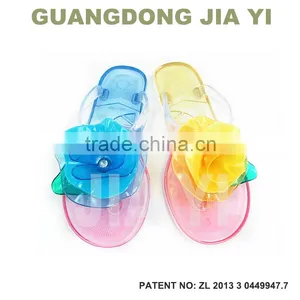 New Women Sandals Summer Shoes Camellia Slippers Flip Flops Jelly Shoes Crystal Flower Sandals Flats Size:36-41 thumbnail-1
