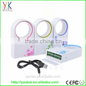 Promotion Gift For Summer USB Mini Portable Bladeless Fan Refrigeration Desktop No Noise Air Conditioner thumbnail-1