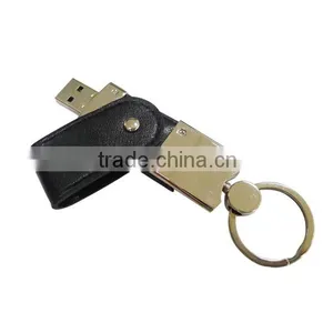 Leather Key Chains Model USB 2.0 Memory Stick Flash Pen Drive thumbnail-2