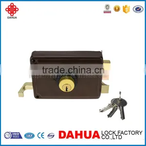High Quality Double Cylinder Control Rim Door Lock P30n Brass Lock thumbnail-1