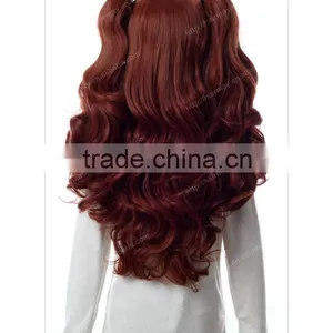 Brown Pony-tail Hairpiece Hair Wigs for Black Men thumbnail-1