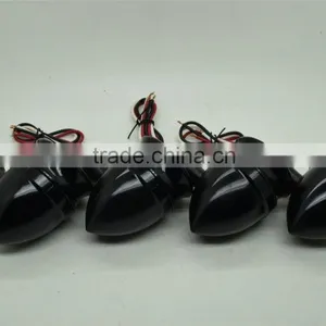 Aluminium LED Motorbike Motorcycle Retro Bike Indicators Turn Signals Lights thumbnail-1