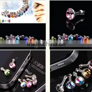 Lovely Mobile Phone 3.5MM Dust Plug / Phone Dust Cover Plug / Dust and Waterproof Mobile Phone thumbnail-6