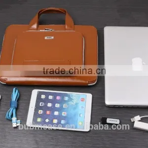 2015 BUBM Simple Solid Color PU Leather Notebook Laptop Hand Bag With Lady thumbnail-2